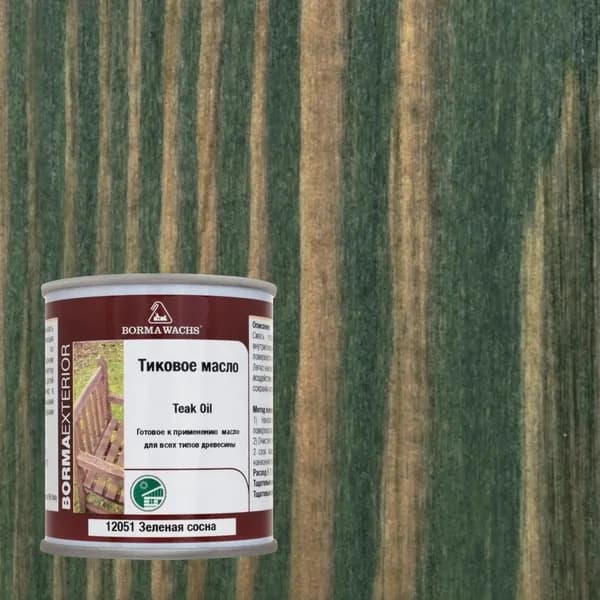 Тиковое масло Borma Teak Oil 125 мл Зелёная Сосна 0360-12051.125