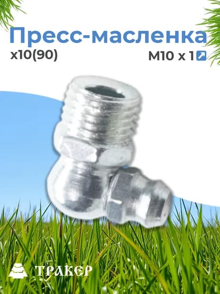 Пресс-масленка М10х1 (90) угловая