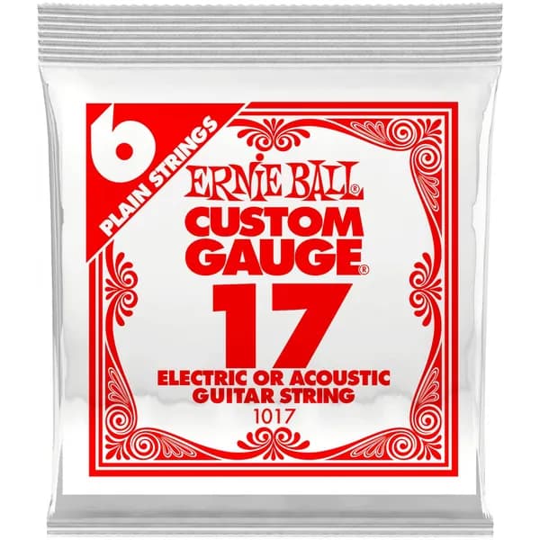Одиночная струна для электро и акустических гитар 17 Ernie Ball 1017