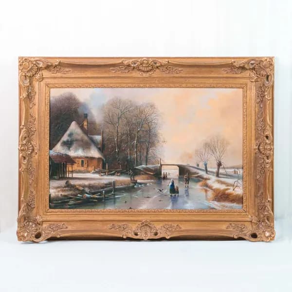 "Winterliche Szene" "Зимняя сцена"