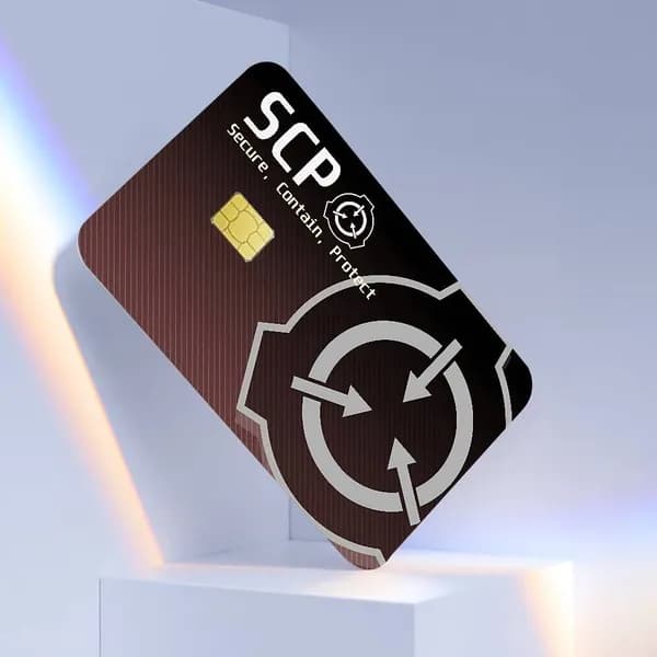 Фонд SCP SCP Foundation Наклейка для банковской карты