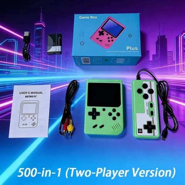 Портативная игровая консоль 500 в 1 Двойная версия