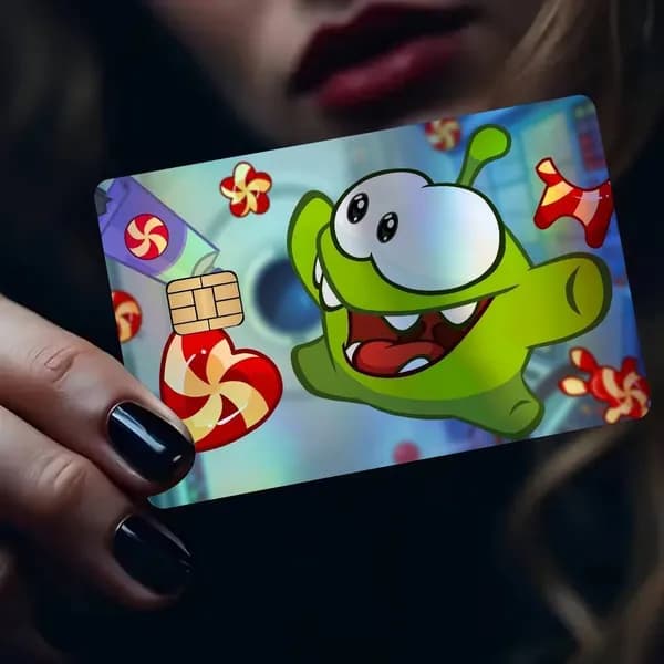 Cut the Rope Наклейка на банковскую карту, водостойкая антицарапинная защитная