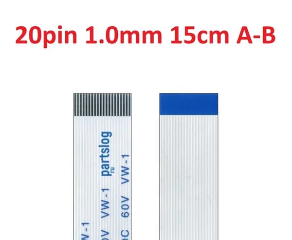 FFC FPC шлейф 20pin 1.0mm 15cm B-Type