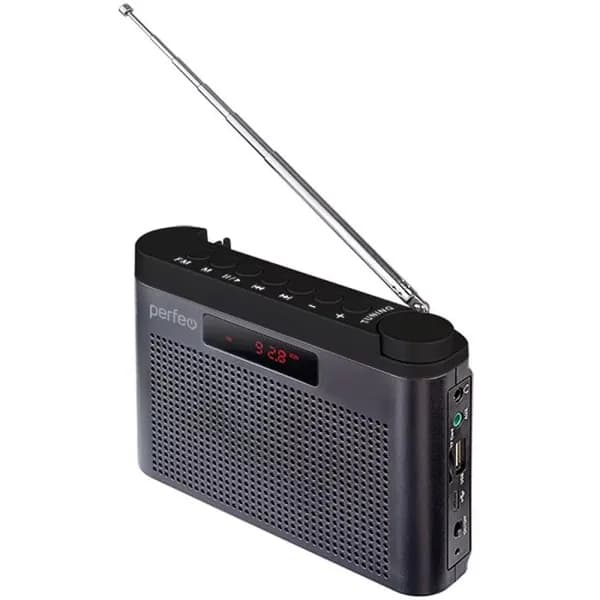 Цифровой радиоприёмник Perfeo ТАЙГА Next, FM+ 66-108МГц, MP3, Bluetooth 5.3,1800 mAh, серый.