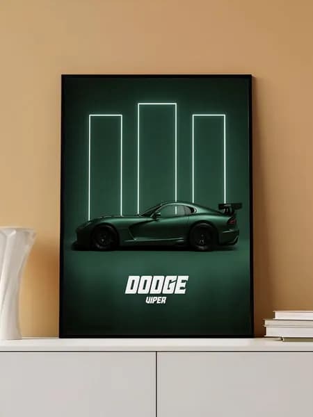 Постер на стену Dodge Viper без рамы (29,7х42см)