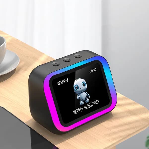 Умная колонка TF26Pro с AI-ассистентом, цветной TFT-экраном 4 дюйма и встроенным аккумулятором