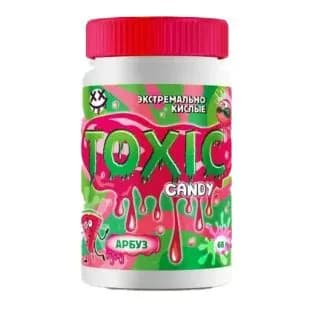 Экстремально кислые конфеты Toxic Candy АРБУЗ банка 68гр РОССИЯ
