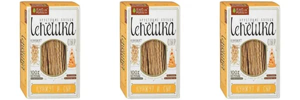 Хлебцы-молодцы Хлебцы "Leпешка" кунжут/сыр 150 гр, 3 шт.