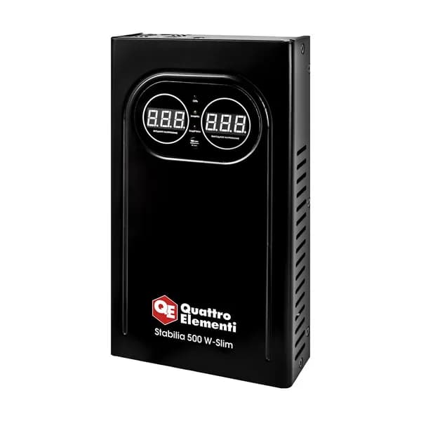 Стабилизатор напряжения настенный QUATTRO ELEMENTI Stabilia 500 W-Slim
