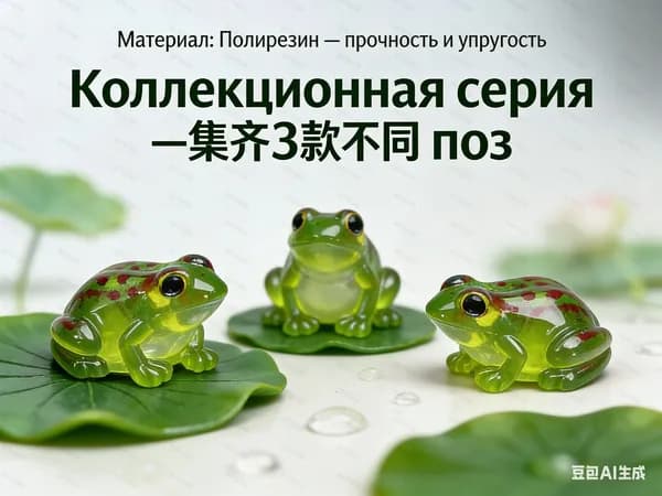 Фигурка декоративная Многоцветный, высота 2.1 см, длина  2.2 см
