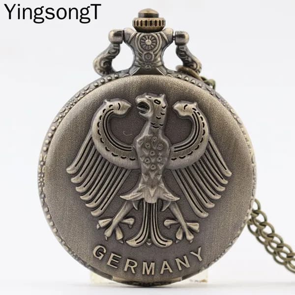 Карманные часы с орлом Replica Antique Flip (винтажные, в стиле ретро, подарок из Германии)