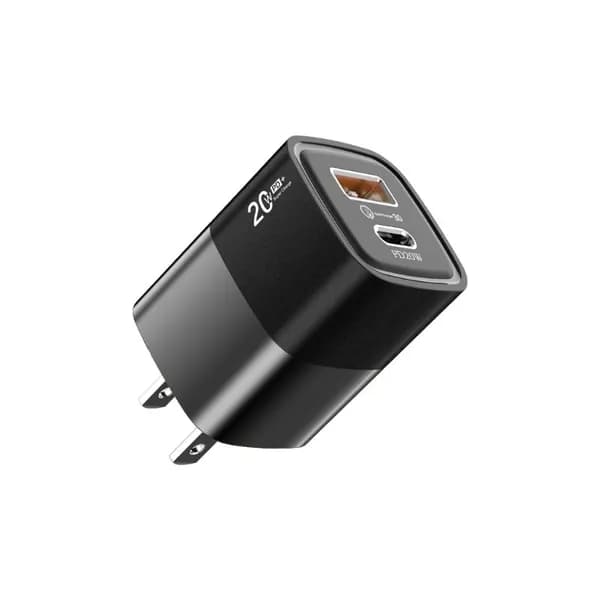 (1шт) Мини-зарядное устройство для мобильного телефона A + C20W с быстрой зарядкой-Американский стандарт-черный