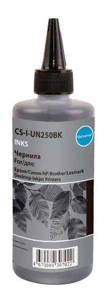 Чернила Cactus CS-I-Un250BK черный, флаконов: 1, объём 250мл, для HP/Lexmark/Canon/Epson/Brother