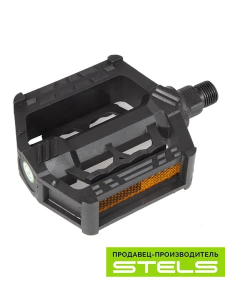 Педали MX-P605, ось 9/16" со светоотражателями, полипропиленовые чёрные