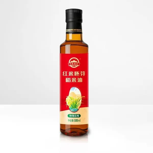 Рисовое масло, набор с маслом из черного риса, с зародышами, нерафинированное, для здорового питания
