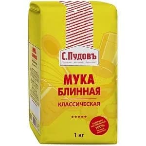 Мука С.Пудовъ блинная классическая бум/пак 1кг