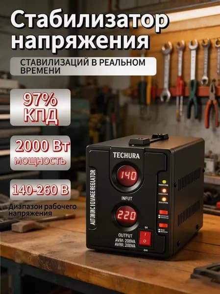 Стабилизатор напряжения, 2000 В·А