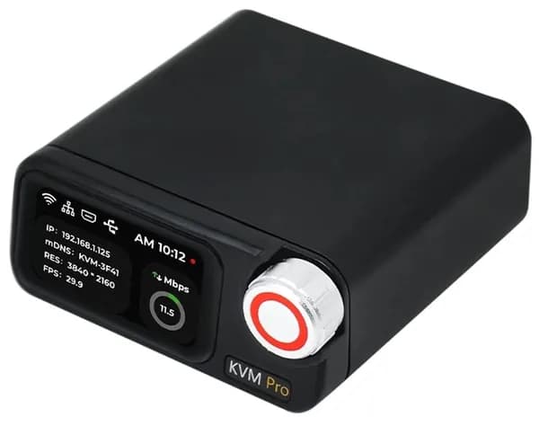 Сервер KMV-IP NanoKVM (удалённое управление ОС и BIOS, 1xGbE, Wi-Fi, HDMI in, HDMI out, USB in, OLED, IPMI, 4K@45 FPS, 2K@95 FPS, KVM-over-IP через VPN) NanoKVM-V2