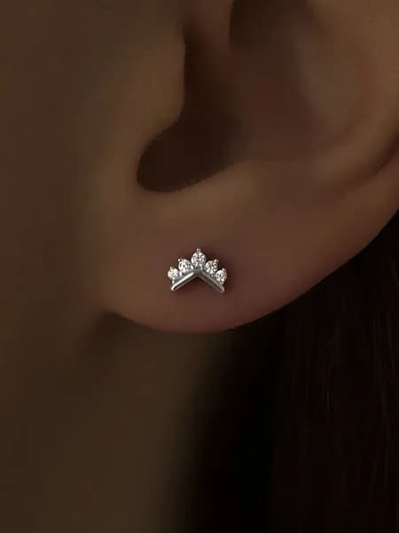 Серьги пусеты гвоздики серебро 925 ювелирные