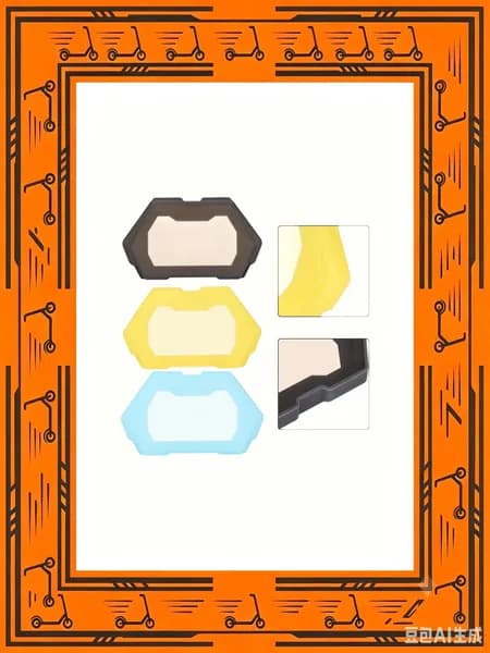 Защитный чехол для KUGOO KUKIRIN G2 PRO, синий/черный, 14*9*2 см, 30 г, PremiumSilicone