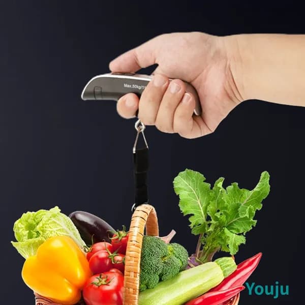 Портативные электронные весы для багажа и кухонные весы с цифровым индикатором количества граммов, практичные инструменты для выпечки