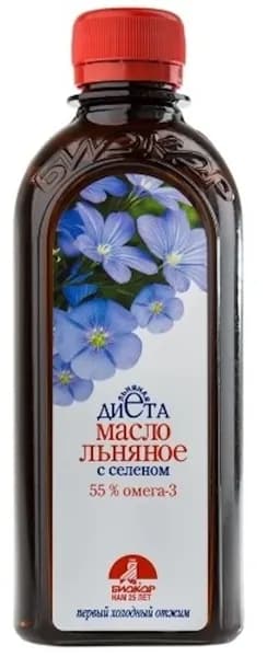 Масло Биокор Фирма ЛЬНЯНОЕ МАСЛО жид БИОКОР Селен 250мл #, 61741