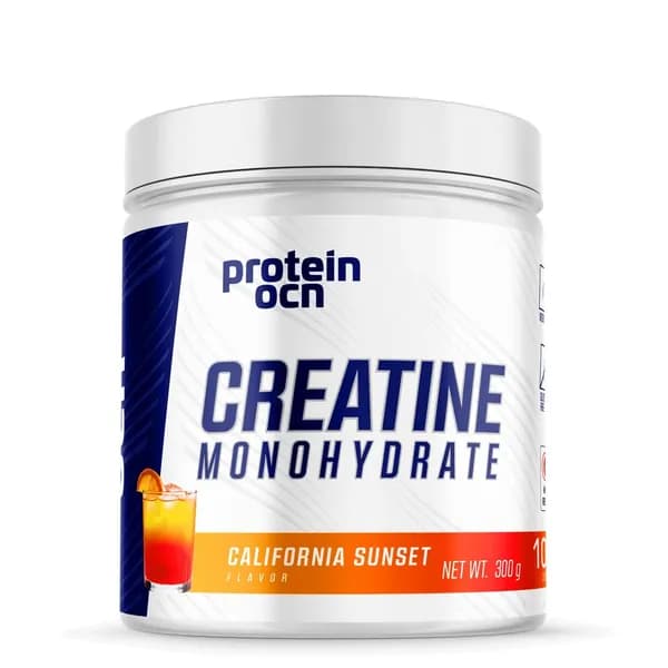 Protein Ocean Премиальный Креатин, Быстрорастворимый, Поддержка Силы и Выносливости для Спортсменов, Вкус California Sunset, 300 г