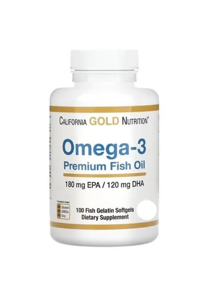Omega 3 California GOLD Nutrition 100 шт./ Омега 3 Калифорния Голд нутришн/ Рыбий жир в капсулах
