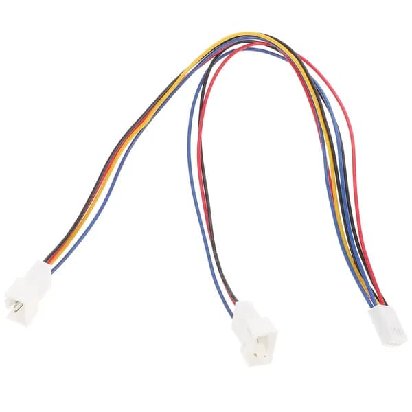 Кабель переходник 1 в 3 с 4-pin pwm для системного вентилятора компьютера