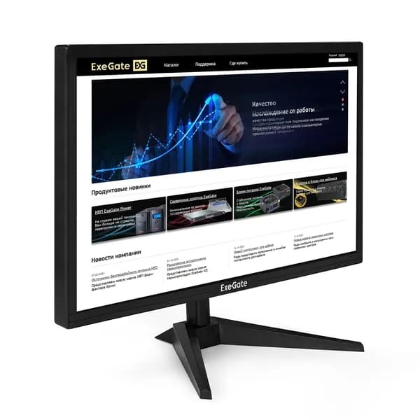 ExeGate 23.8" Монитор EB2400 (EX294424RUS) (EX294424RUS), TN, 1920x1080, 60 Гц, черный