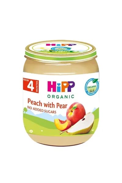 Фруктовое пюре HiPP Груша-персик (6 шт./уп.) 125 г