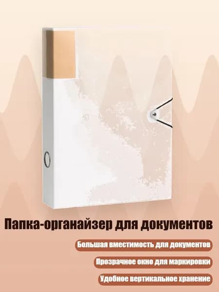 Папка-органайзер для документов, Белый