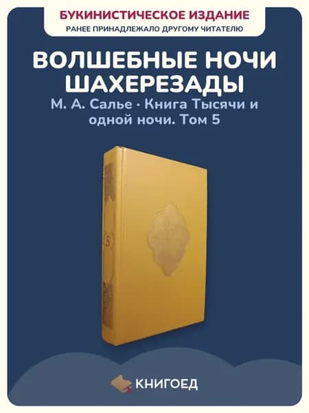 Тысяча и одна ночь том 5 арабские сказки Восток классика