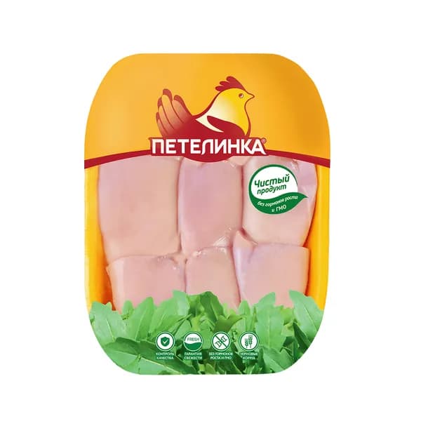Бескостное мясо бедра куриное Петелинка, охлажденное, 0,6-0,7 кг