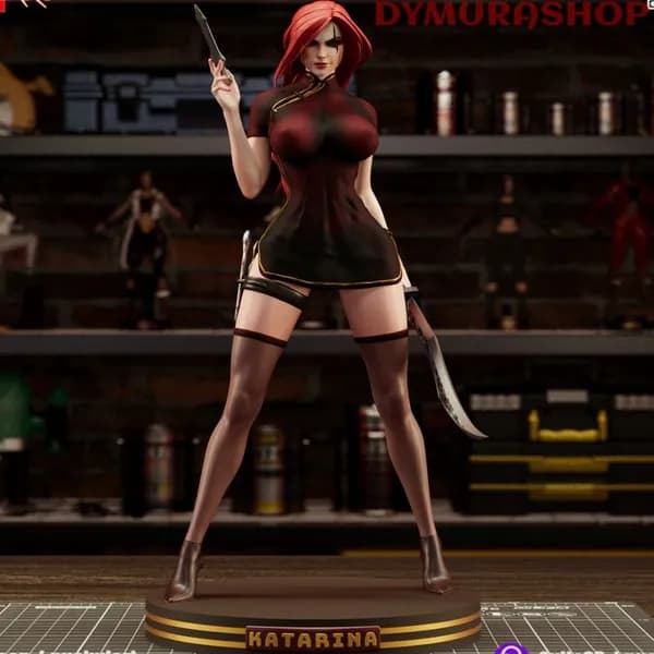 Фигурка Коллекционная Неокрашенная 0638 Katarina - League of Legends 1/35SFW