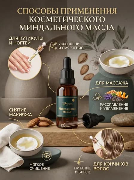 миндальное масло сыродавленное холодного отжима