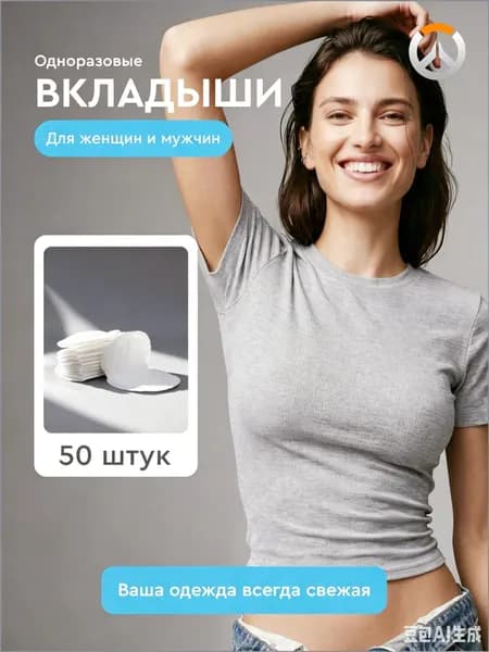 Вкладыши от пота, 50 шт.