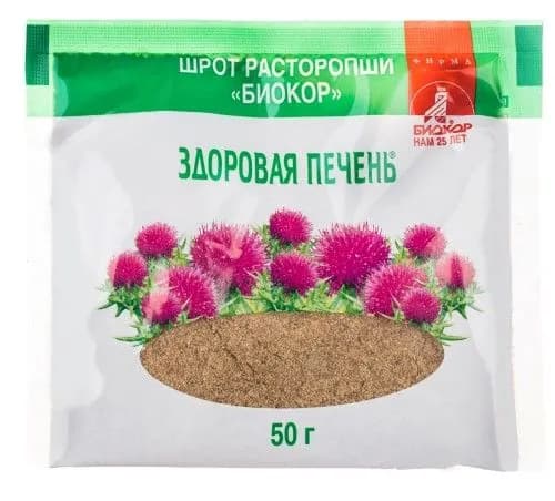 Расторопша шрот биокор 50 гр