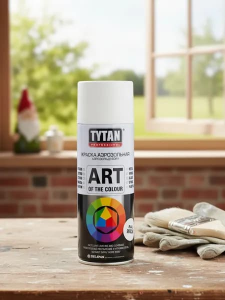 Эмаль аэрозольная Tytan Professional универсальная, акриловая, матовая, белая (RAL 9003М), 400 мл