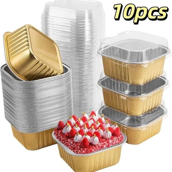Форма для запекания, выпечки, 9 см, 10 шт