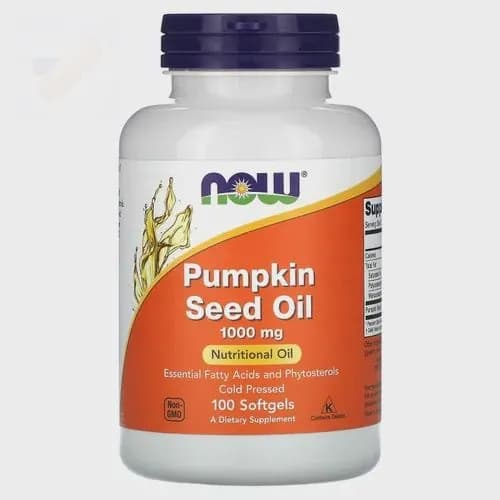 NOW Foods, Pumpkin Seed oil, Масло тыквенных семечек, 1000 мг, 100 мягких капсул