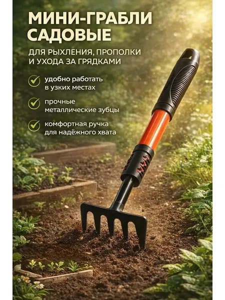Грабли , Плоские, Металл