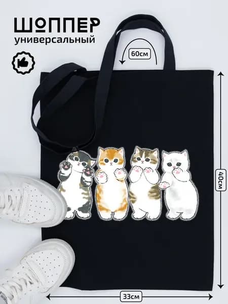 Сумка шоппер тканевая