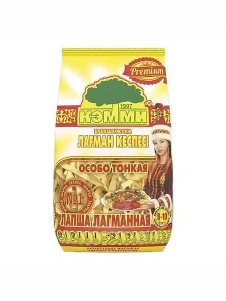 Макаронные изделия Кэмми Premium Лапша лагманная яичная 200 г