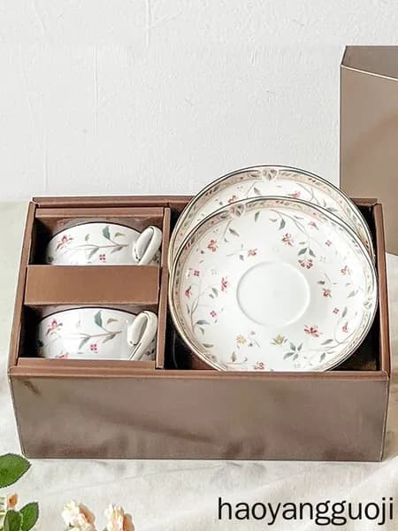 Чайная пара Noritake. Японский.Костяной фарфор. Комплект из 2 частей