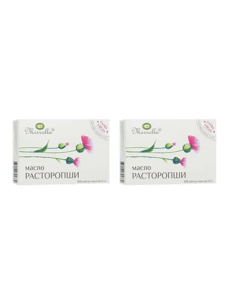 Масло расторопши Мирролла, капсулы, 200 шт. 2 уп