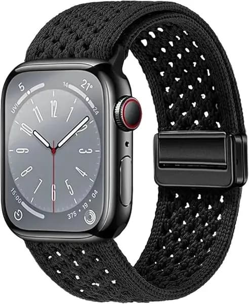 Тканевый ремешок для apple watch 1 2 3 4 5 6 7 8 9 10 SE, Нейлоновый браслет для Apple Watch размера 38 41 40 42mm(10 серий),Магнитная пряжка