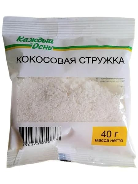 Кокосовая стружка Каждый День , 40гр 1шт