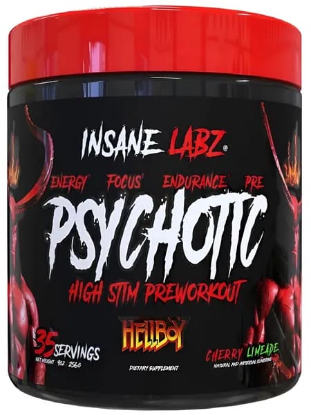 Insane labz / Psychotic HELLBOY Cherry Limeade 35 порций / Предтренировочный комплекс Инсайн США